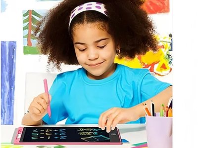 A child using it at a desk