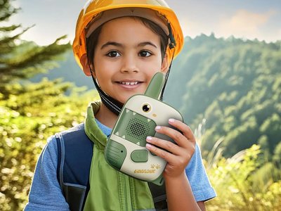 A child using one outdoors