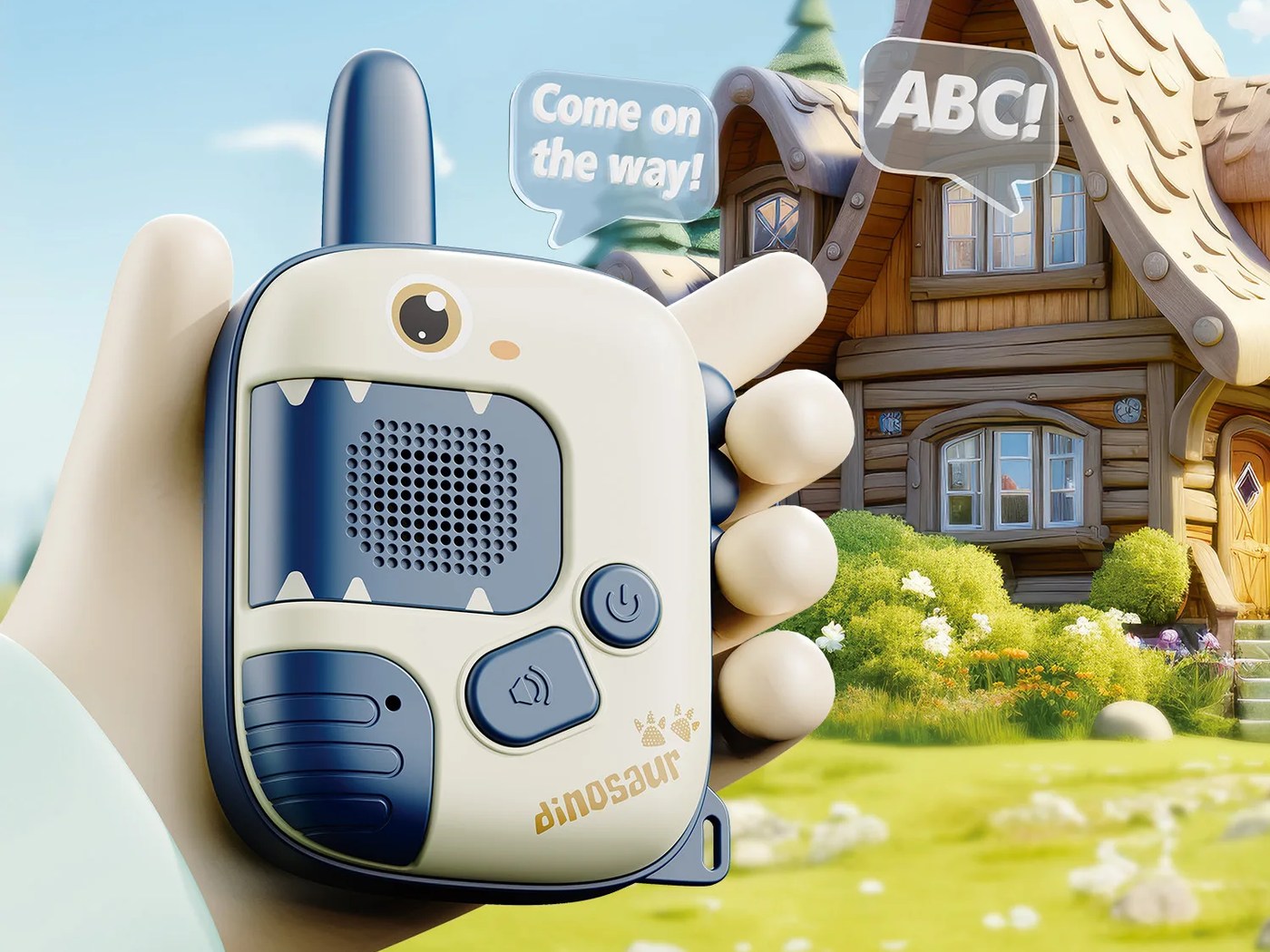 One handset held in a hand